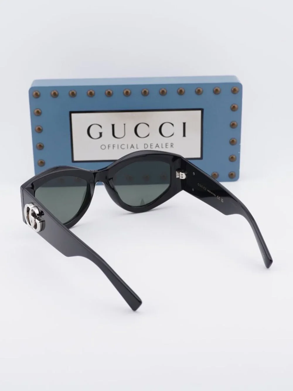 Gucci GG1951S 001 Cat Eye Sunglasses - Black/Grey